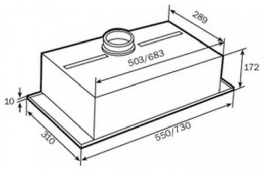 Витяжка вбудована Teka GFH 55 (40446700) - 2