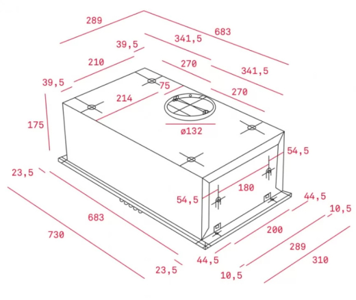 Вытяжка встраиваемая Teka GFH 73 (40446710) - 2