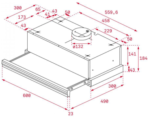 Витяжка телескопічна Teka CNL 6415 Plus Black (40436822) - 2