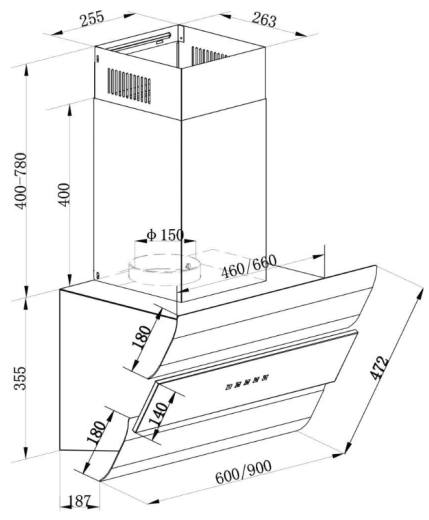 Витяжка похила Kaiser AT 6450 Eco - 3