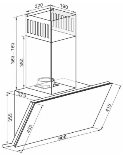 Вытяжка наклонная Kaiser AT 9455 N Eco - 5