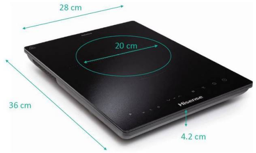 Настільна плита електрична HISENSE HIC2000Y - 3