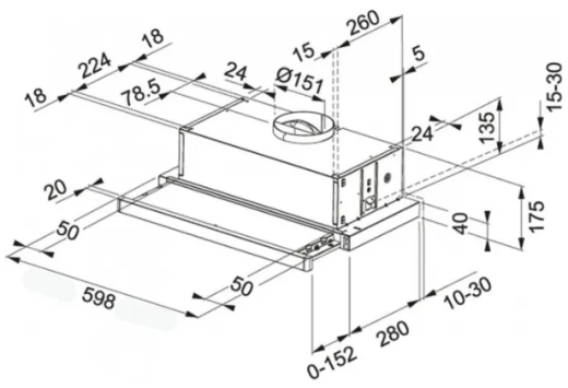 Витяжка телескопічна Franke Flexa FTC 632L WH (315.0547.797) - 2