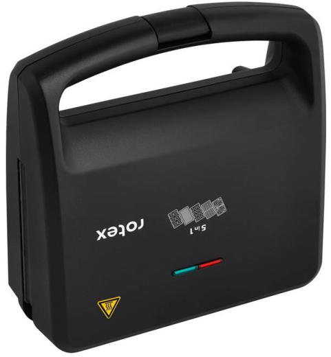 Мультимейкер (бутербродница-вафельница-гриль-орешница-кексница) Rotex RSM225-B - 4