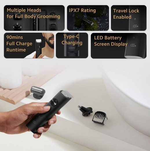 Машинка для стрижки Xiaomi Grooming Kit Pro (XMGHT2KITLF) - 5