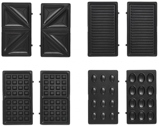 Мультимейкер (Бутербродница-Гриль-Вафельница-Орешница) Rotex RSM222-B - 2