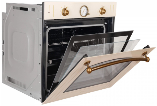 Духовка електрична Perfelli RETRO 6A8N BEIGE - 4