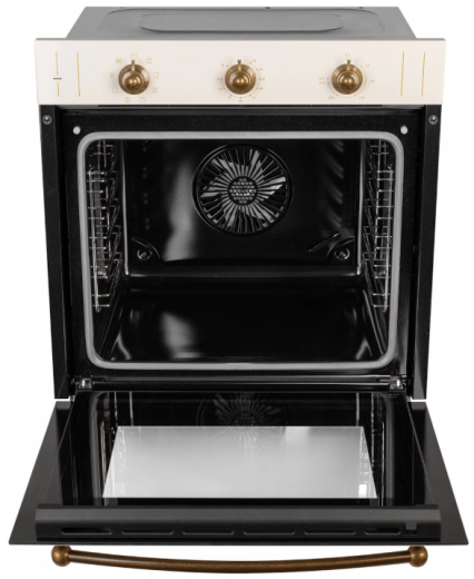 Духовка электрическая Perfelli RETRO 6M8L BEIGE - 5