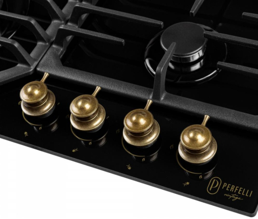 Газова варильна поверхня Perfelli VINTAGE GW69C NERO - 4