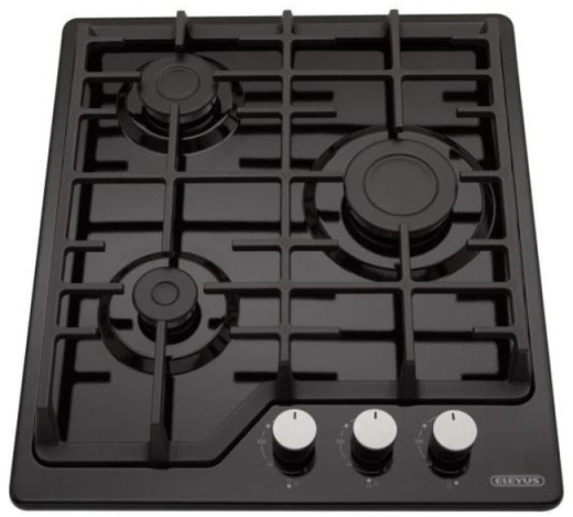 Газовая варочная поверхность Eleyus MAGENTA 45 BL CF - 2