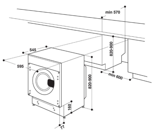 Встроенная стирально-сушильная машина Whirlpool BI WDWG 75148E EU - 3