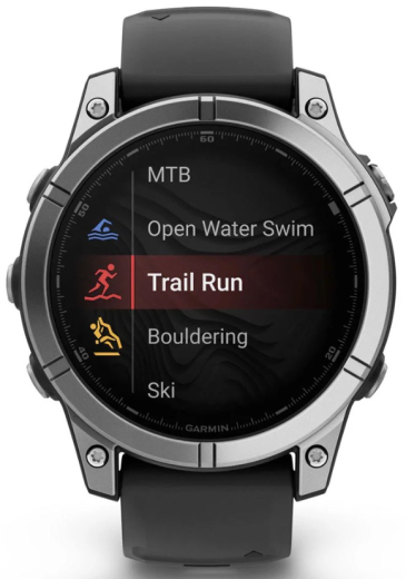 Смарт-часы Garmin Fenix E 47mm AMOLED Stainless Steel with Black Silicone Band (010-03025-00) - 3