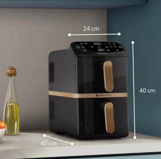 Мультипіч PHILIPS Ovi Stacked Dual Basket NA462/70 - 3