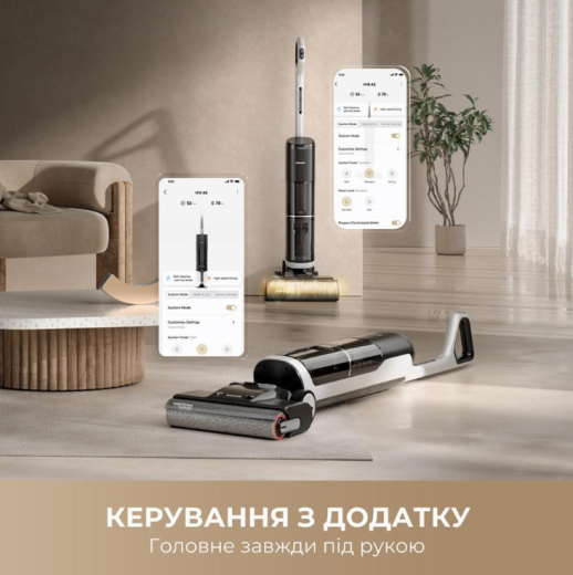 Миючий вертикальний пилосос (1в1) Dreame Wet&Dry Vacuum Cleaner H14 AE (HHR30E) - 2