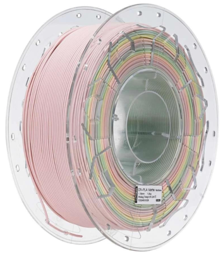 Філамент Creality CR-PLA Rainbow 1.75mm, 1кг, Matte Rainbow (3301010458) - 1