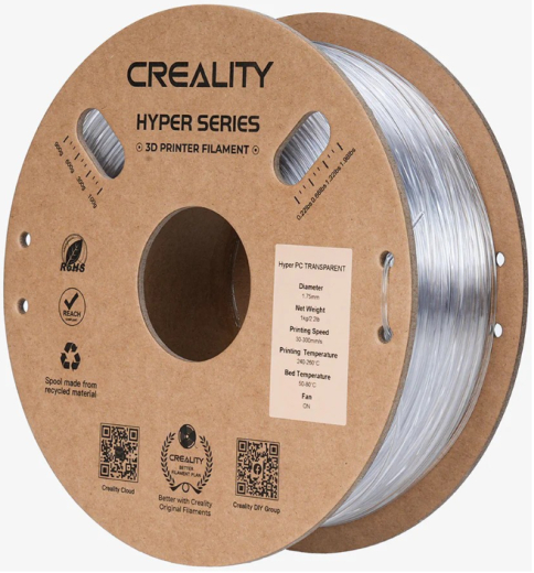 Филамент Creality Hyper PC 1.75mm, 1кг, Transparent (3301070013) - 2