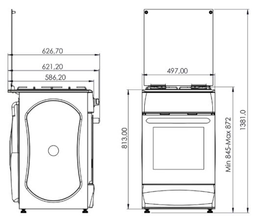 Газова плита Grunhelm GFG5612W - 5