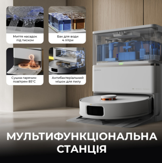 Робот-пылесос с влажной уборкой Deerma X80 (DEM-X80) - 6