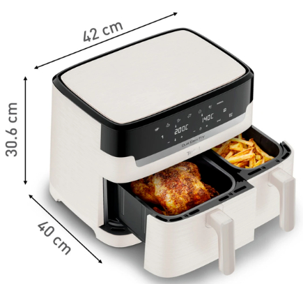 Мультипіч Tefal Dual Easy Fry Essential White EY901AE0 - 3