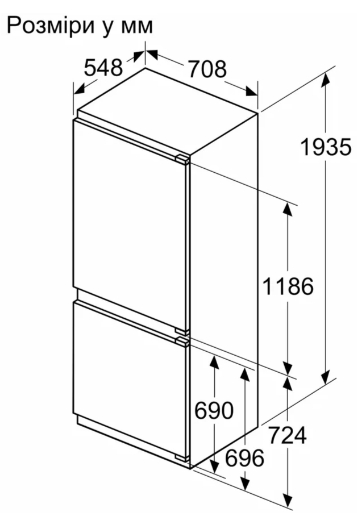Холодильник з морозильною камерою Siemens KB96NADD0 - 7