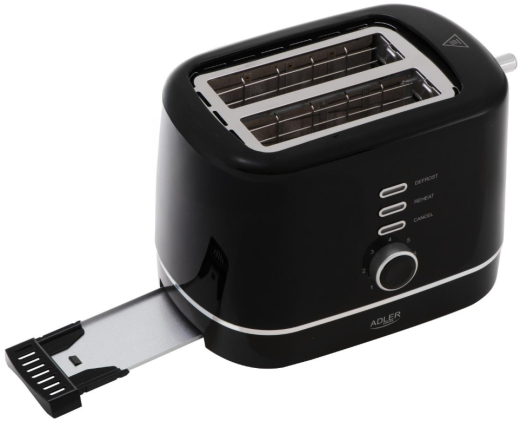 Тостер Adler AD 3224 black - 4