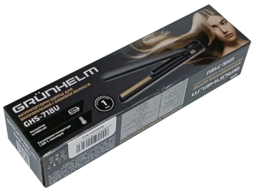 Випрямляч для волосся Grunhelm GHS-718U - 4