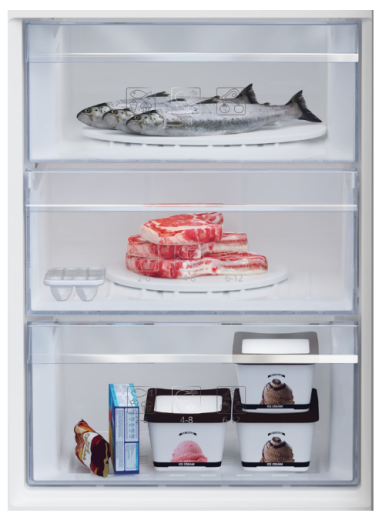 Холодильник з морозильною камерою Beko RCSA406K40XBN - 4