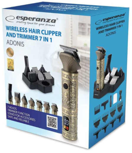 Машинка для стрижки Esperanza HairClipper+7-IN-1Trim EBC006 - 6