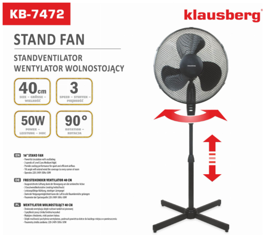 Вентилятор Klausberg KB-7472 - 5