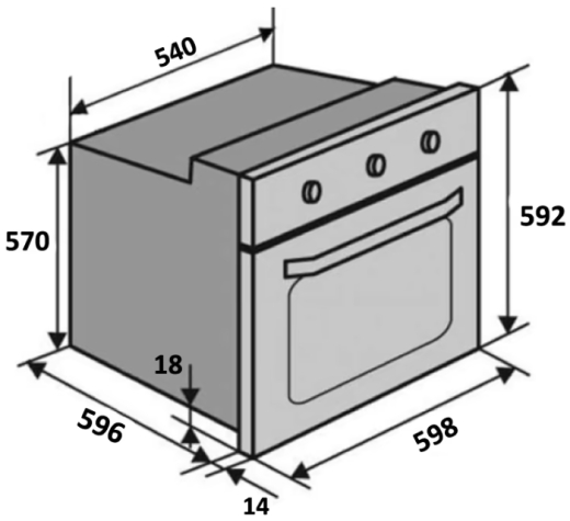Духовка електрична Ventolux EO70TC-6P FBG C - 6