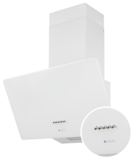 Витяжка похила Minola HDN 6224 WH 700 LED - 6