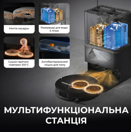 Робот-пилосос з вологим прибиранням Deerma DEM-X90ULTRA - 2