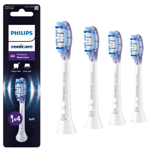 Насадка для электрической зубной щетки Philips Sonicare G3 Premium Gum Care White HX9054/87 - 1