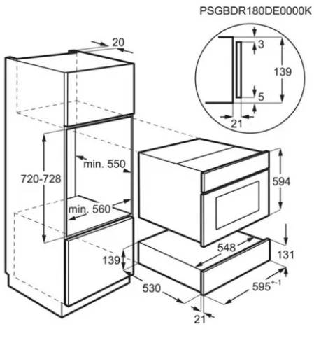 Шафа для підігріву AEG NKD914 - 4
