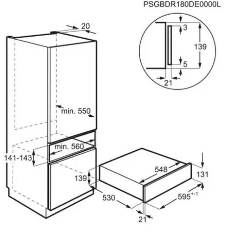 Шафа для підігріву AEG NKD914 - 6