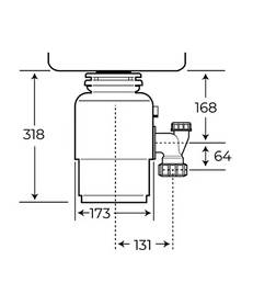 Подрібнювач харчових відходів Teka TR 550 (115890013) - 3