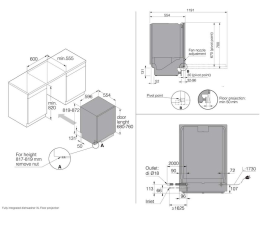 Вбудована посудомийна машина Asko DFI748MU - 3