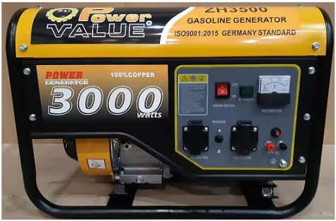 Бензиновий генератор Power Value ZH3500YD - 2