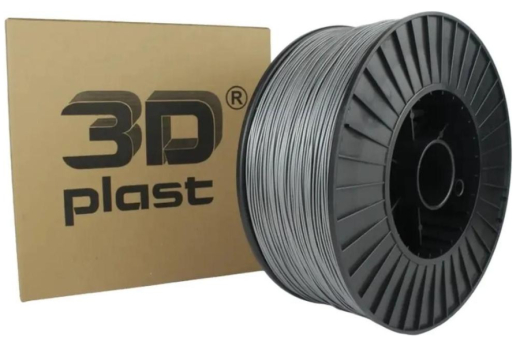 Філамент 3Dplast PETG 1.75mm 3kg gray metallic (3DPTG1753GRMT) - 1