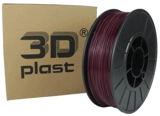 Філамент 3Dplast PLA 1.75mm 0.85kg burgundy (3DPLA17508BRD) - 1