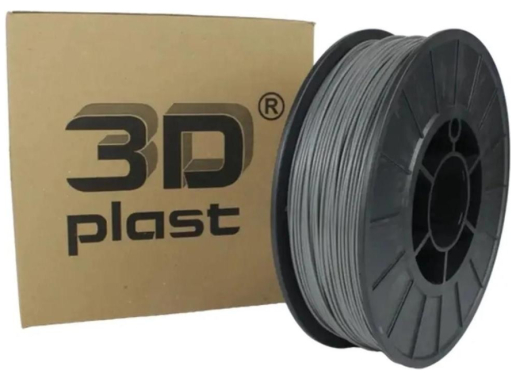 Філамент 3Dplast PLA 1.75mm 0.85kg gray (3DPLA17508GRE) - 1