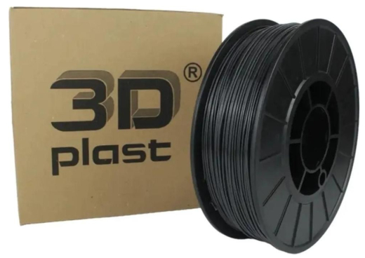 Філамент 3Dplast PLA 1.75mm 0.85kg gray-graphit (3DPLA17508GGF) - 1