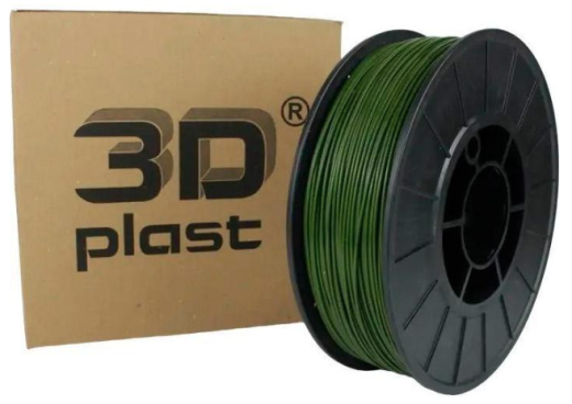Філамент 3Dplast PLA 1.75mm 0.85kg, khaki (3DPLA17508HKI) - 1