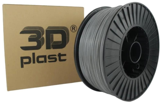 Філамент 3Dplast PLA 1.75mm 3kg, gray (3DPLA1753GRE) - 1