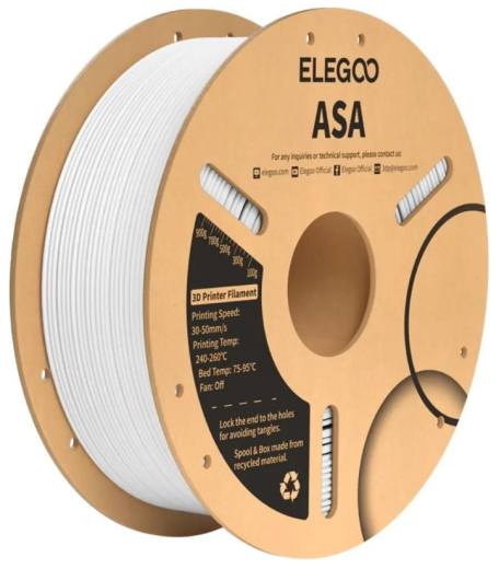 Філамент ELEGOO ASA 1.75мм, 1кг, white (50.203.0709) - 1