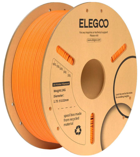 Філамент ELEGOO PLA Plus 1.75мм, 1кг, orange (50.203.0073) - 1