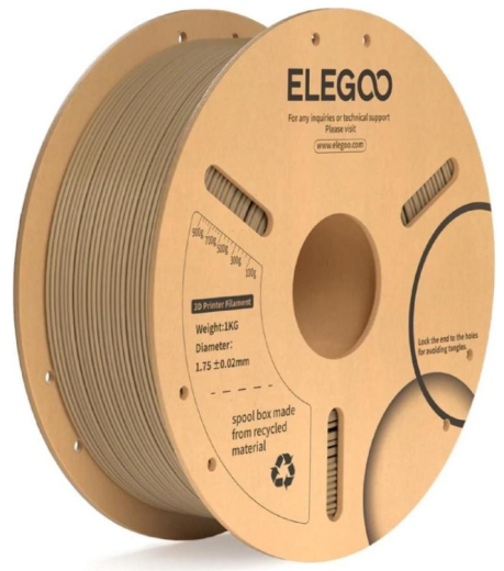 Філамент ELEGOO PLA Plus 1.75мм, 1кг, wooden (50.203.0236) - 1