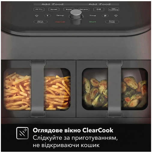 Мультипечь Instant Vortex Plus Double Basket ClearCook - 2