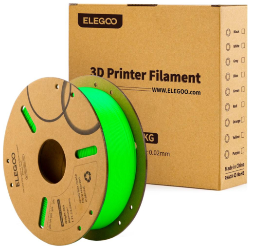 Филамент ELEGOO PLA 1kg 1.75mm green light (50.203.0069) - 2