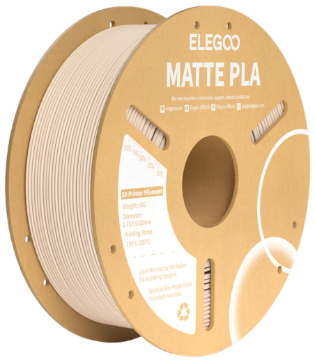 Филамент ELEGOO PLA matte 1kg 1.75mm beige (50.203.0260) - 1